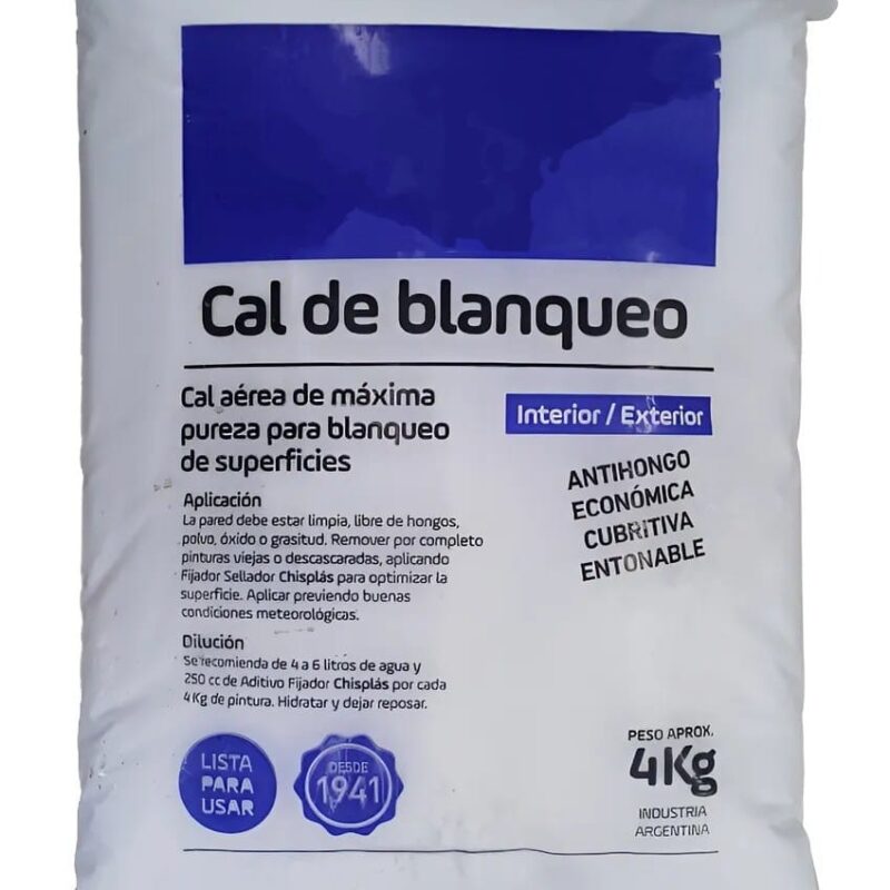 PINTURA A LA CAL ANTIHONGOS 4KG