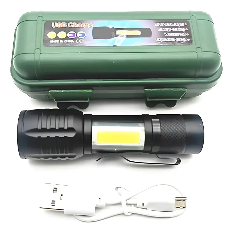 LINTERNA CON CORREA USB