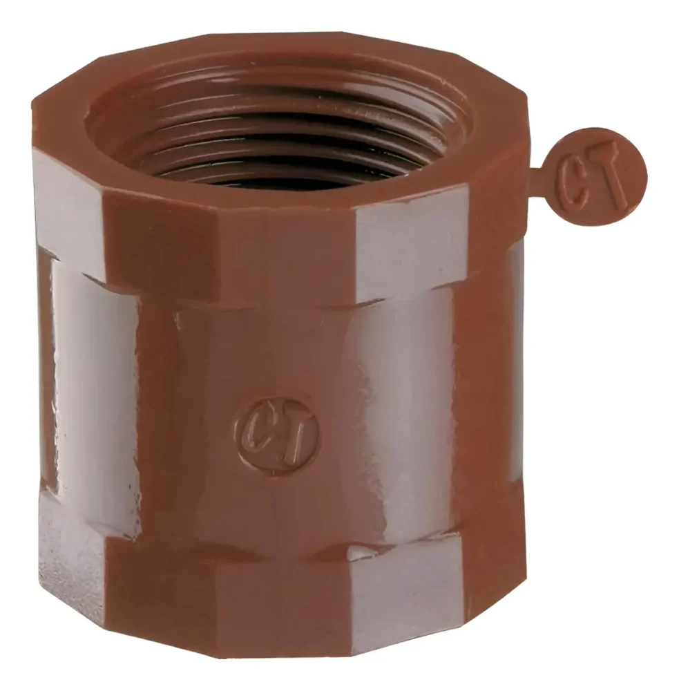 Cupla 1" Polipropileno para Caños – Unión Roscada Resistente y Duradera