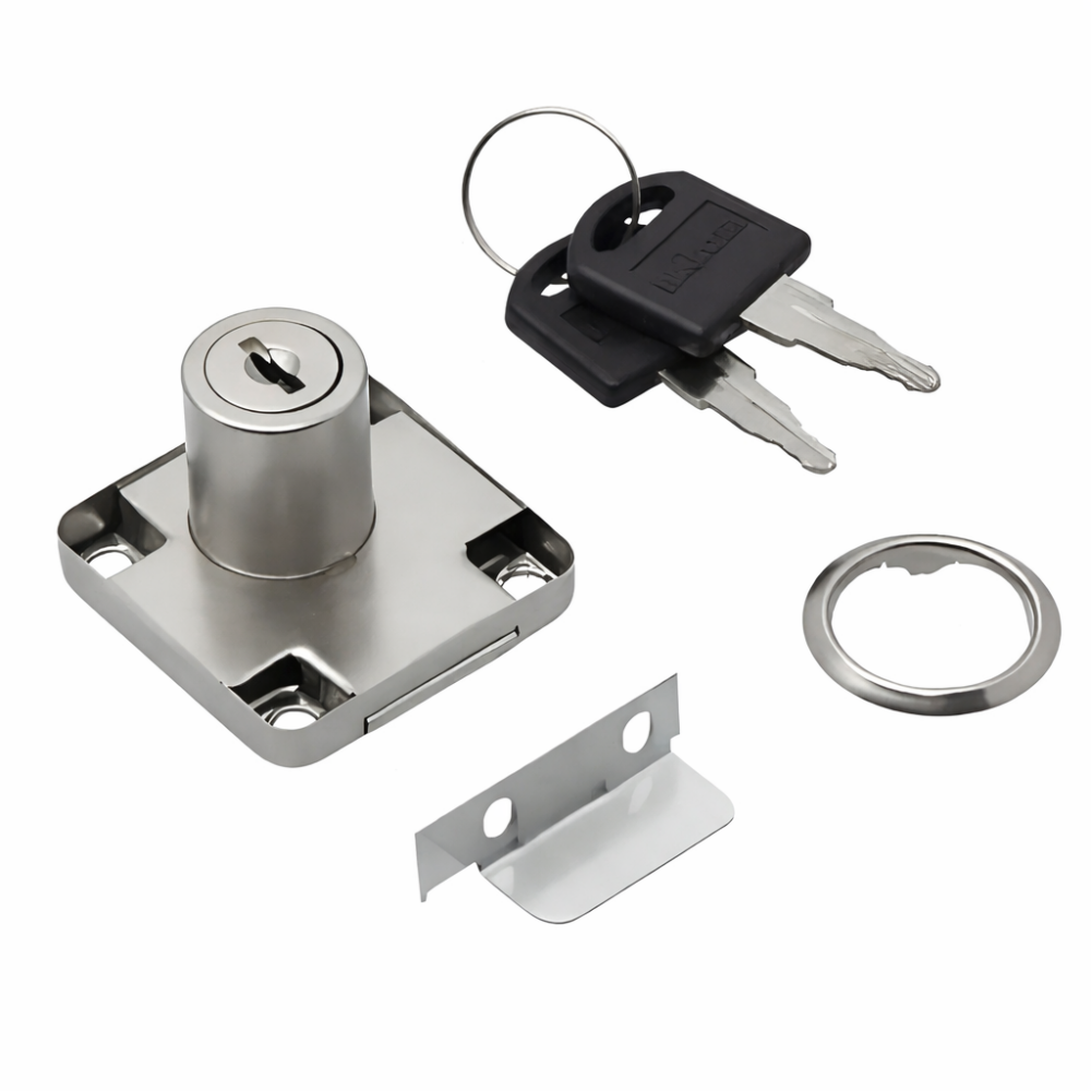 Cerradura Bronzen 1100 - 22 mm x 19 mm Alta Seguridad para Muebles y Gabinetes