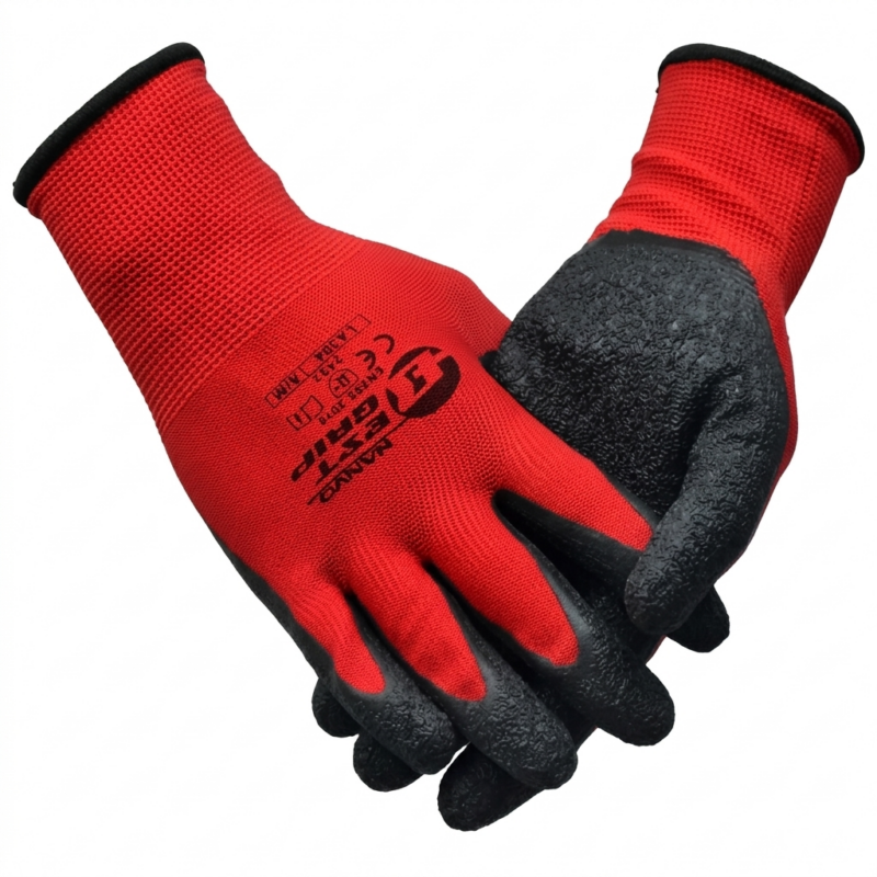 Guantes de Trabajo Antideslizantes Engomados Reforzados Multiuso Alta Resistencia