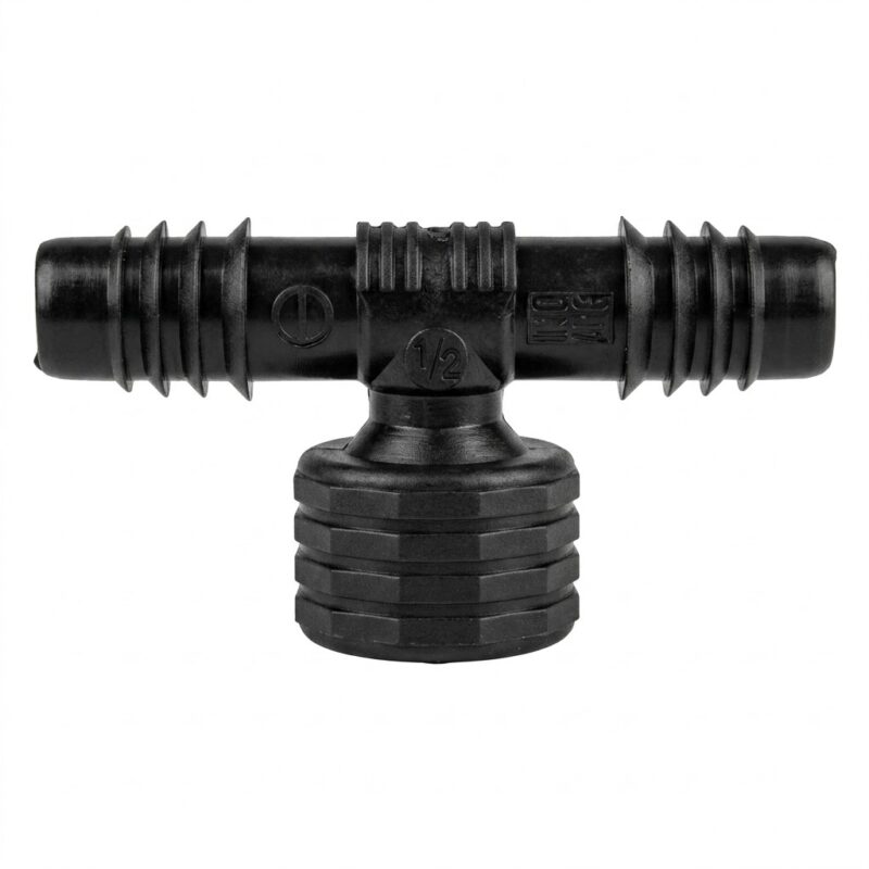 TEE ENCHUFE ROSCA HEMBRA 1/2" POLIETILENO