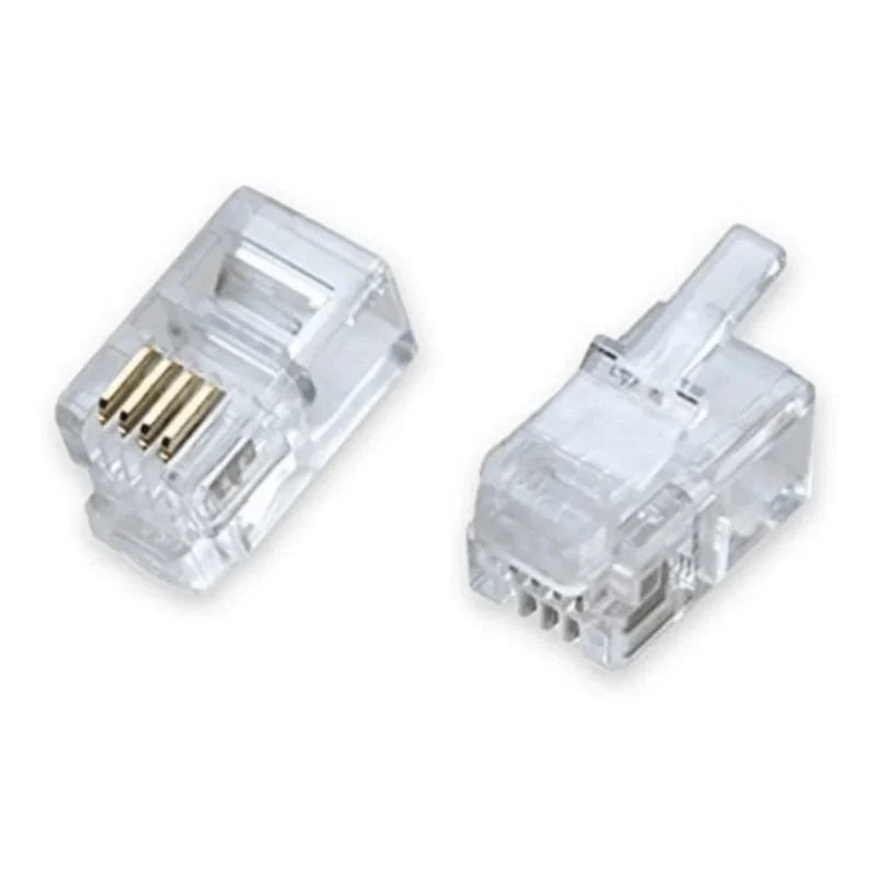 Ficha Rj11 Conector Para Cable De Teléfono / Módem