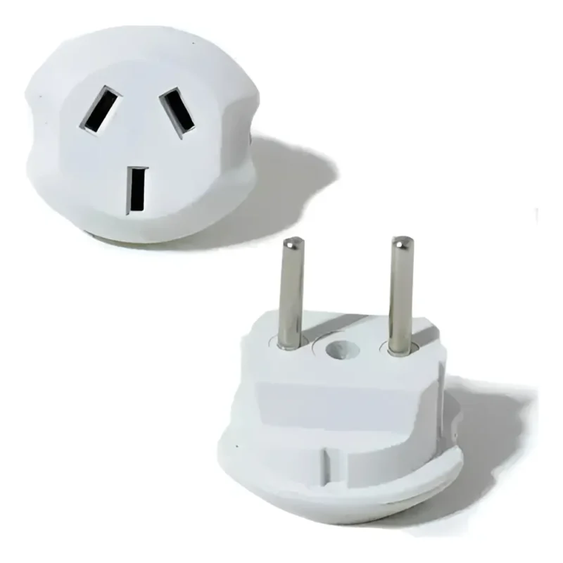 Adaptador Eléctrico 3 A 2 Patas Patas Redondas | Seguro y Compacto