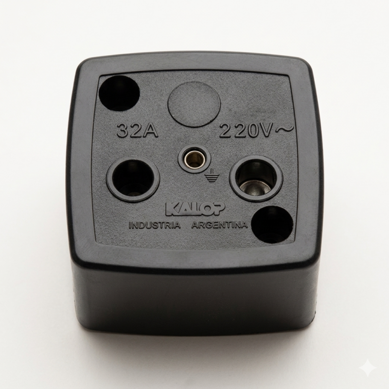 Toma Exterior 32A Industrial 220v Bipolar