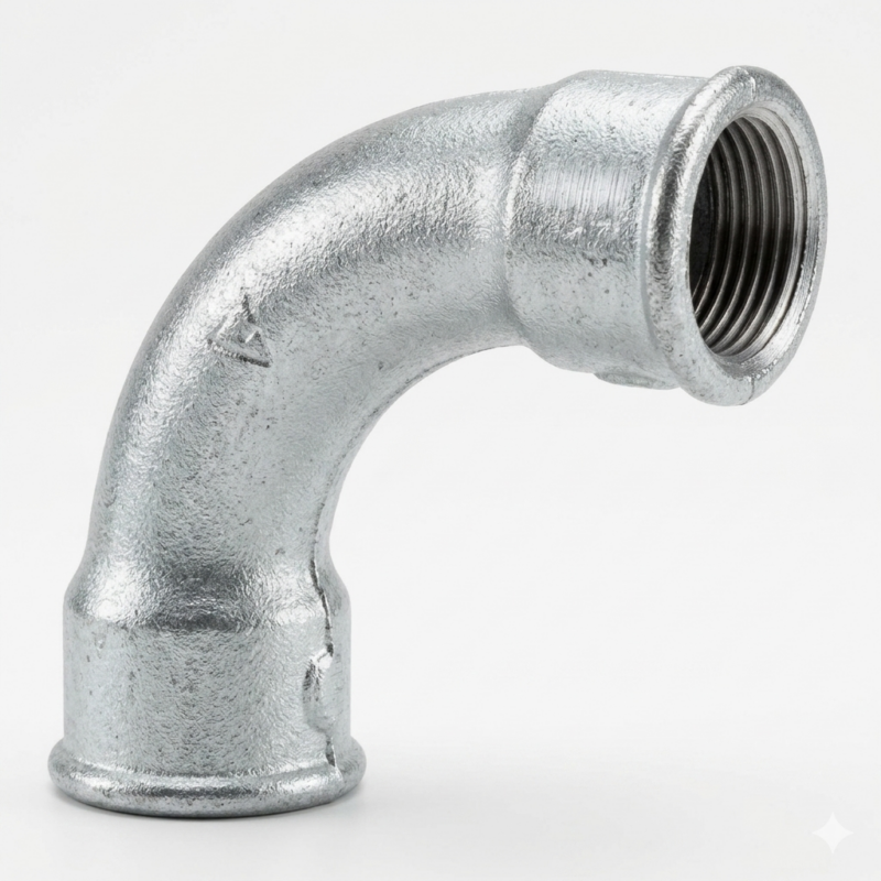 CURVA 90° HH 1" GALVANIZADO