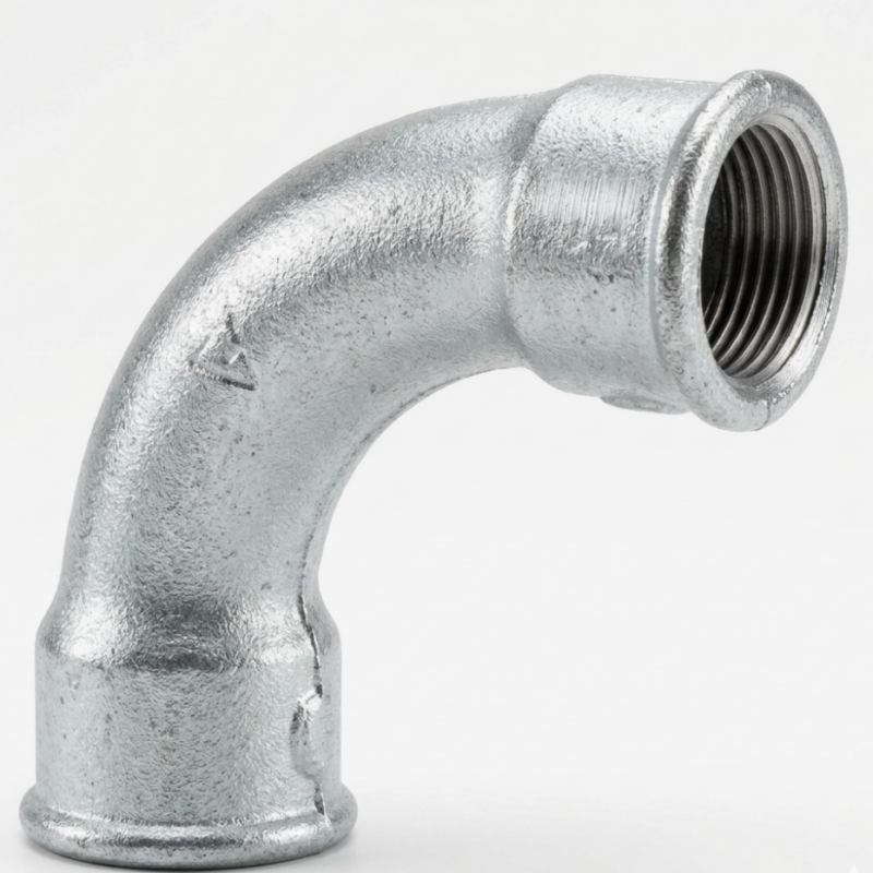 Curva 90° HH 1” Galvanizada para Cañería – Conexión Resistente de Alta Durabilidad