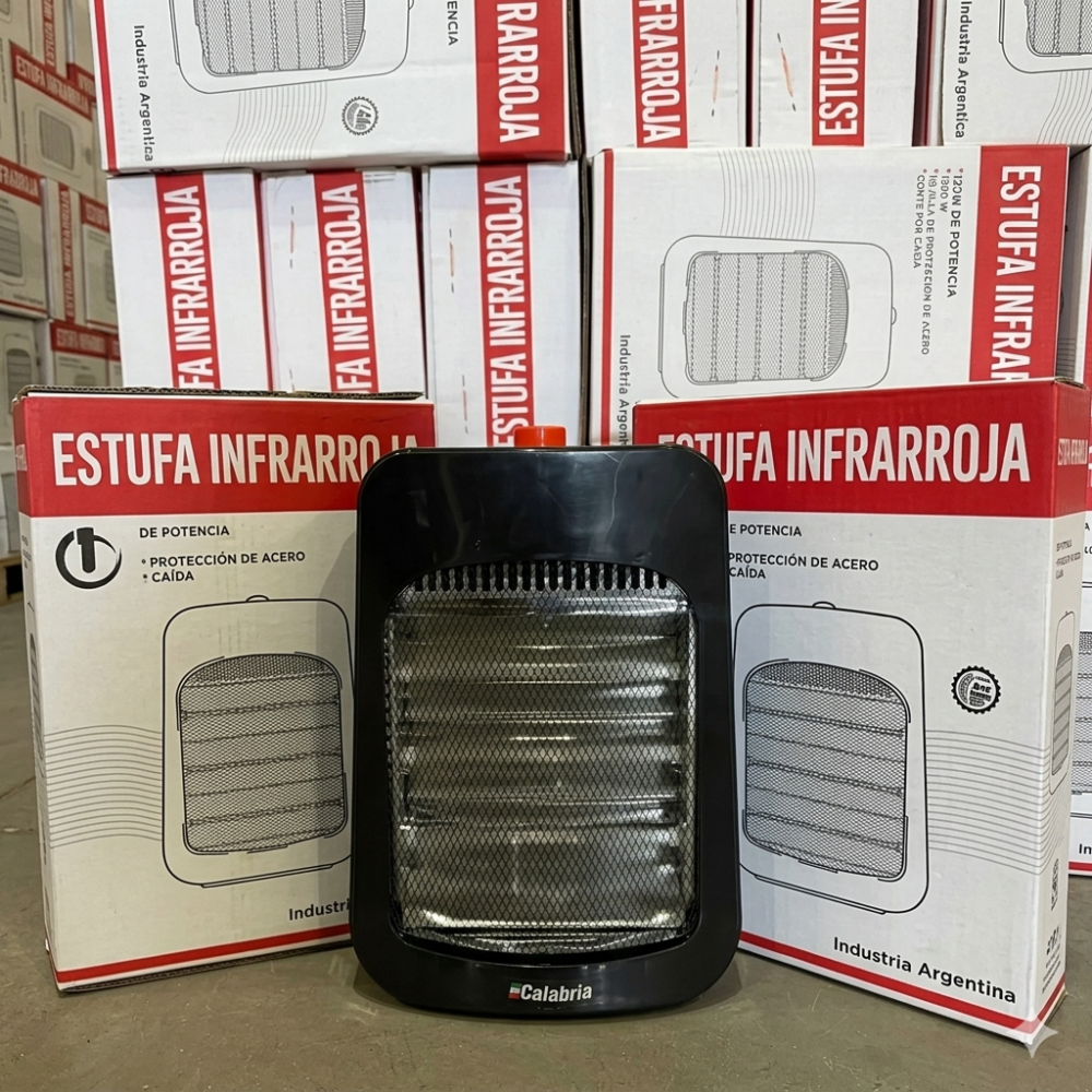 ESTUFA INFRARROJA 3 VELAS CALABRIA 1200W