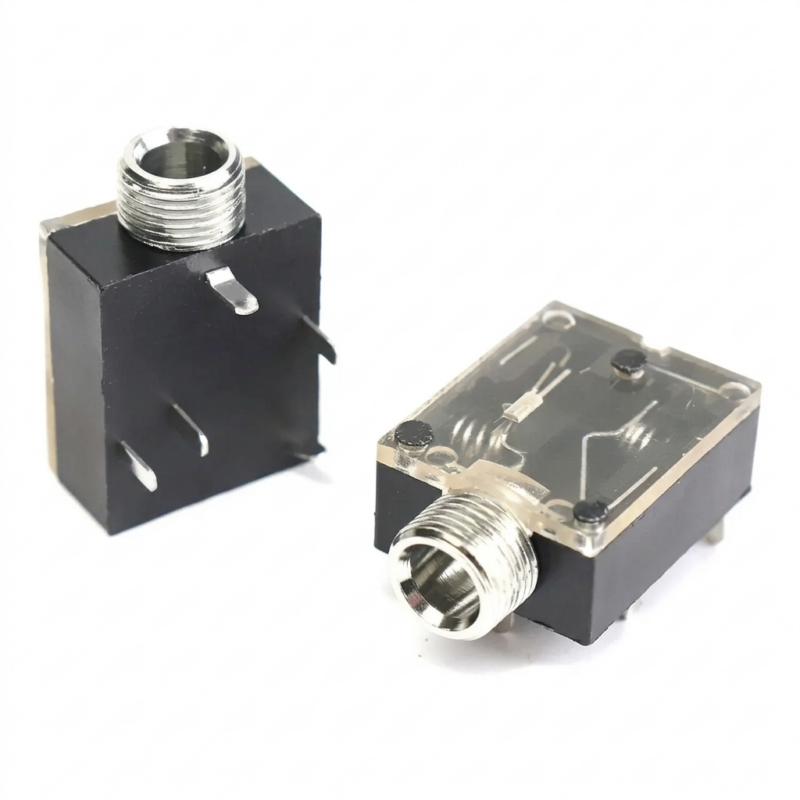 Conector Jack Mini Plug 3.5 Mm Hembra Stereo Chasis