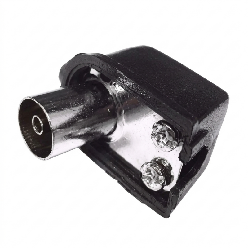 Ficha Conector Hembra Para Cable Coaxil Pin Grueso