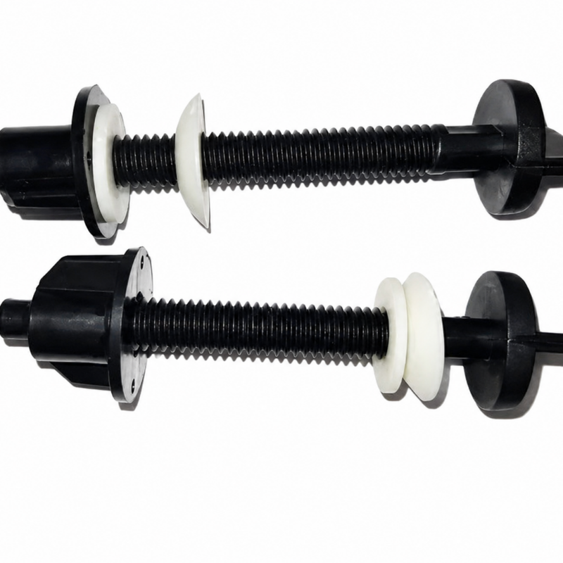 Kit de 2 Tornillos Negros para Sujeción de Mochila de Inodoro - Alta Resistencia