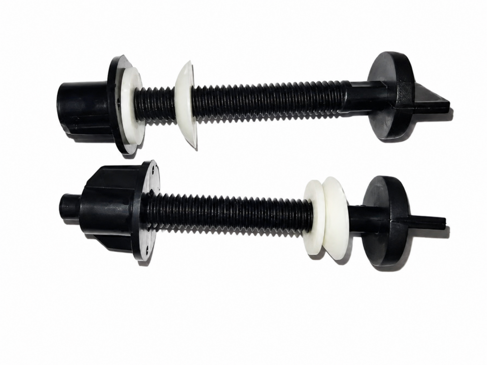 Kit de 2 Tornillos Negros para Sujeción de Mochila de Inodoro - Alta Resistencia