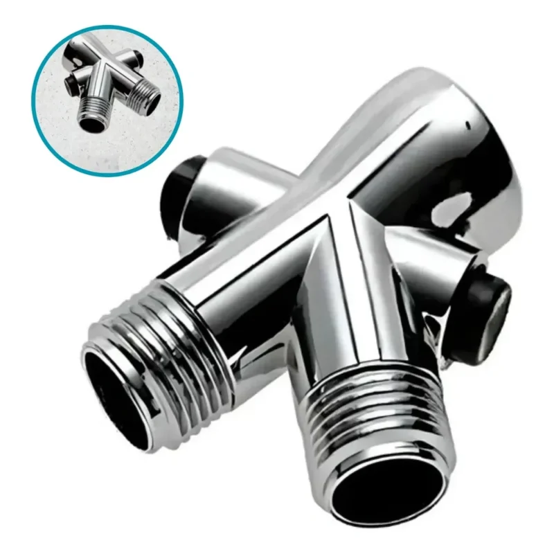 Llave Inversora Derivador De Ducha Cromada Brillante Para Transferencia De Agua TgPlast