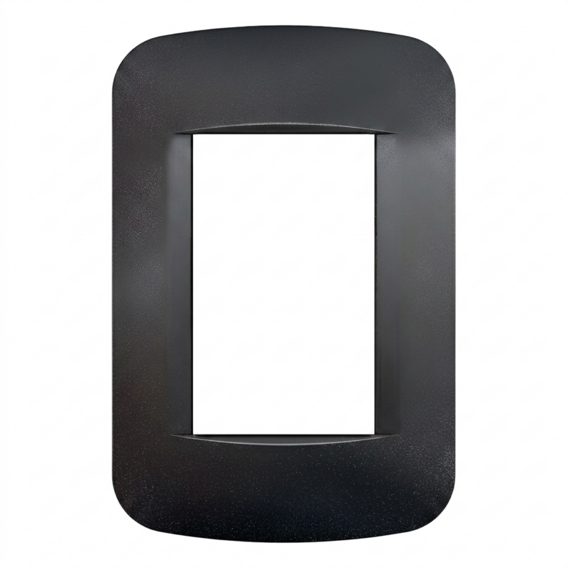 Tapa Rectangular Negra Para Bastidor Jeluz | Terminación Estética y Protección
