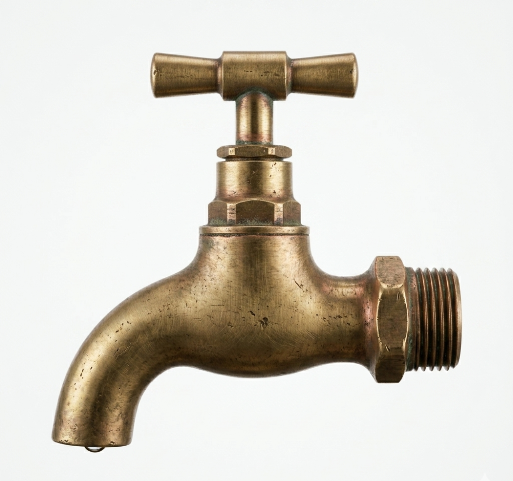Canilla Bronce 3/4" Rosca Estándar Alta Resistencia Para Agua Exterior e Interior