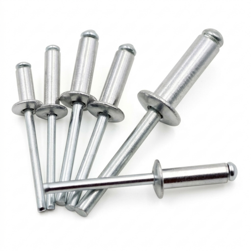 Remaches de Aluminio para Fijación – Unión Firme y Duradera para Metal, Plástico y Más