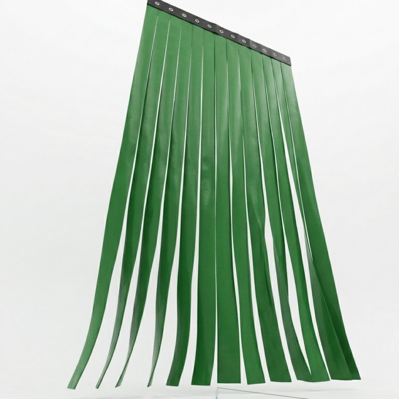 Cortina Plástica Antimosca Verde 80 cm Para Puertas Protección Contra Insectos