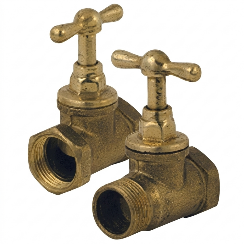 Llave De Paso Esférica 3/4" De Bronce Para Agua Gas Y Fluidos Alta Resistencia