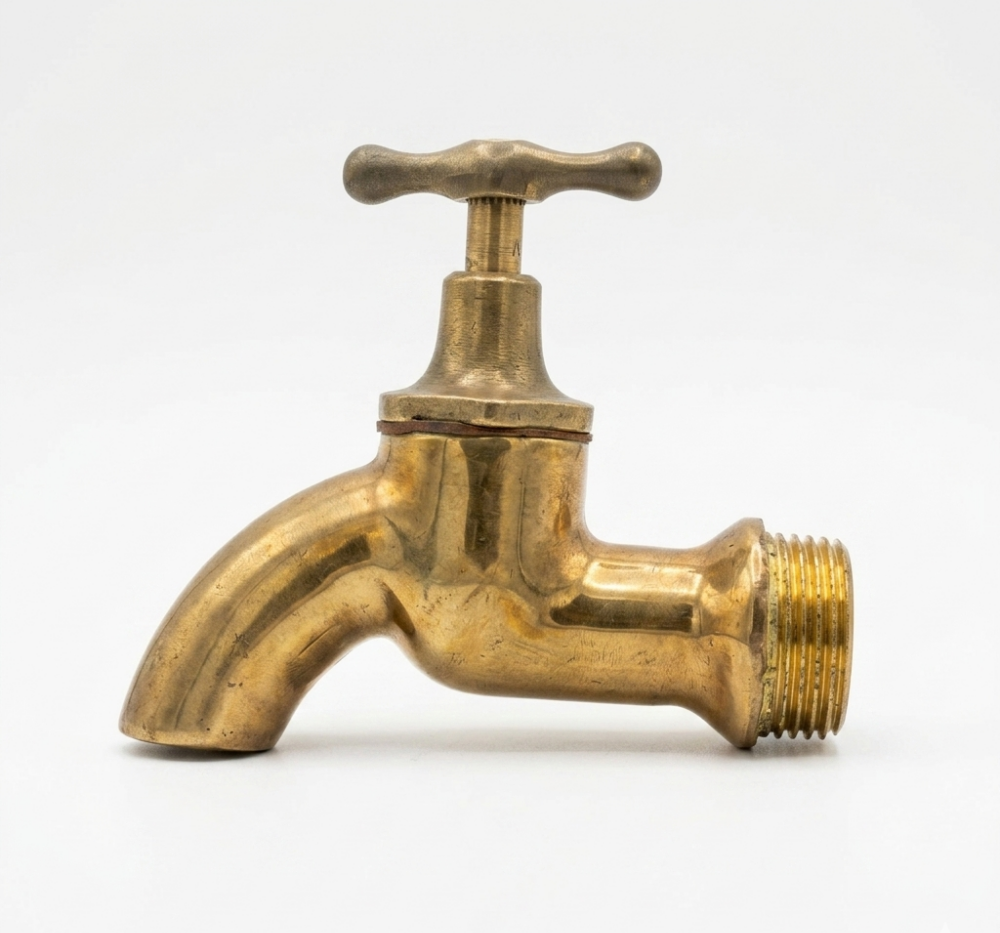 Canilla Esférica Bronce 1 Pulgada Reforzada Para Agua Gas y Fluidos