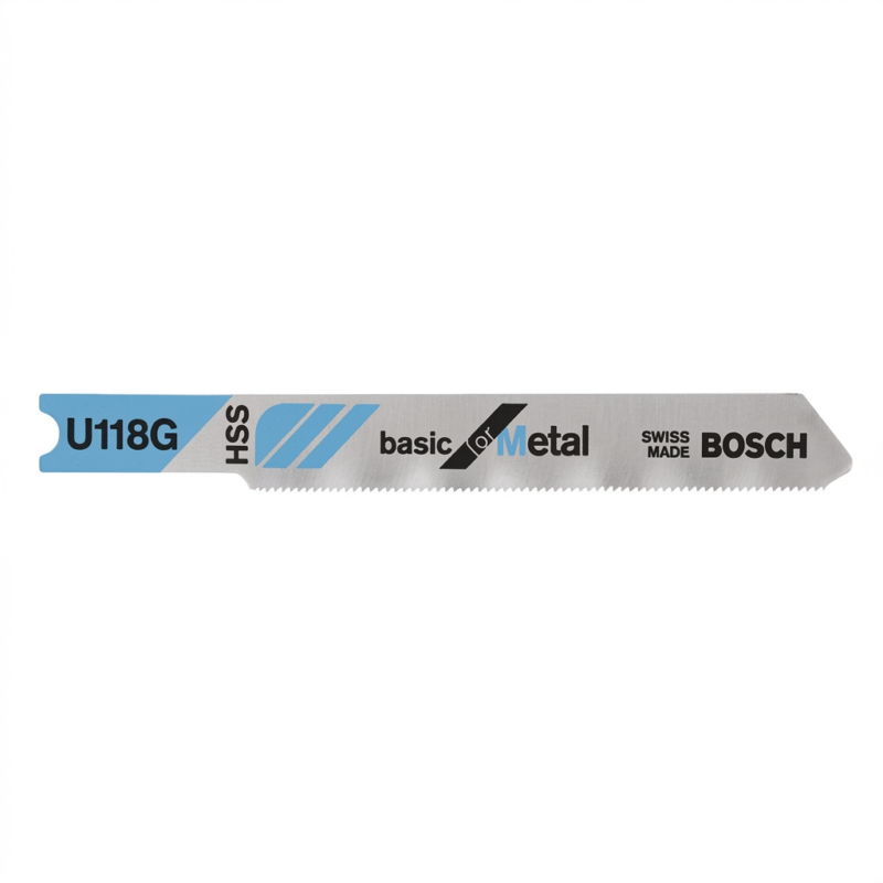 Hoja De Sierra Caladora Bosch U118A HSS Para Metal – Repuesto De Corte Preciso