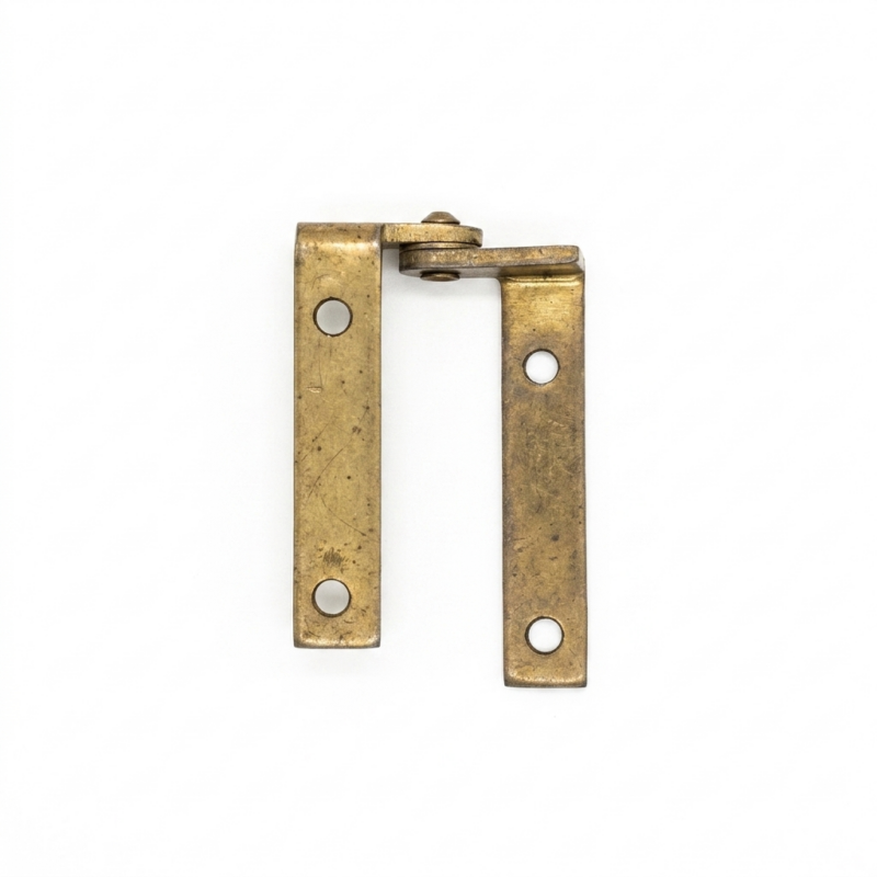 Bisagra Pivot Codo Bronceada Para Puertas De Madera Reforzada Alta Resistencia