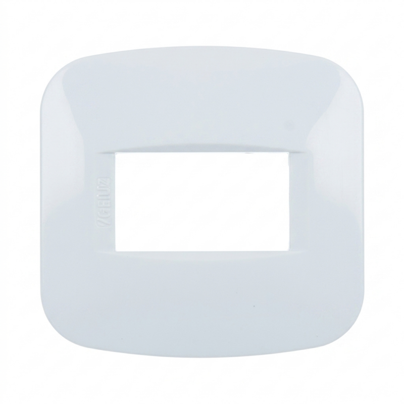 Tapa Ciega 5x5 Blanca Exultt para Punto y Toma – Terminación para Bastidor Modular