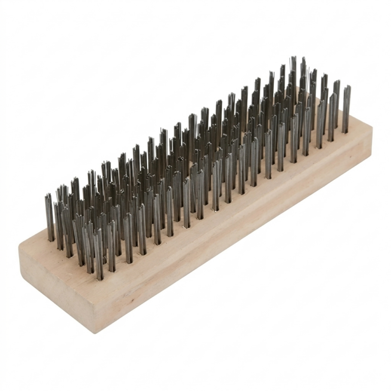 Cepillo De Acero Fino Manual Para Limpieza De Metales, Soldaduras Y Óxido