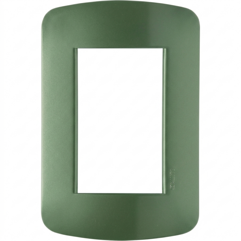 Tapa Exultt 10x5 Para Punto y Toma Color Verde Agua – Terminación Modular Decorativa