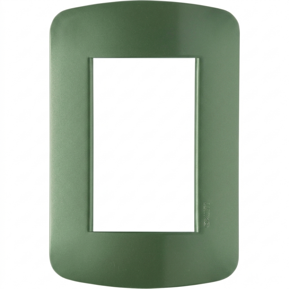 Tapa Exultt 10x5 Para Punto y Toma Color Verde Agua – Terminación Modular Decorativa
