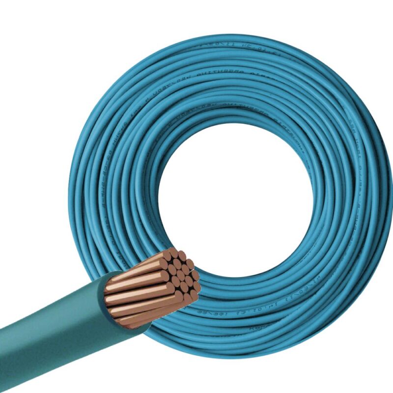 Cable Unipolar 1 x 2,5 mm² Celeste – Conductor Eléctrico para Instalaciones