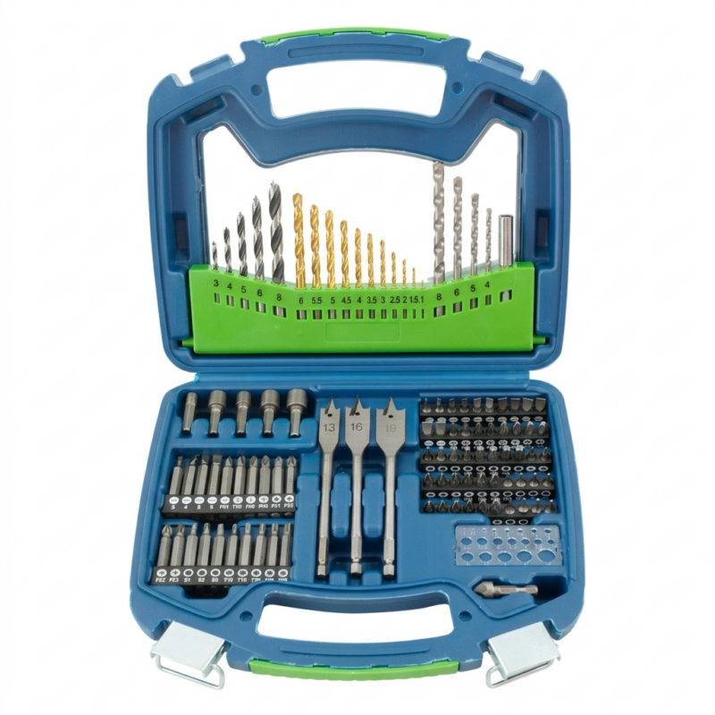 Juego De Mechas Y Puntas Bramer BR-035 101 Piezas Con Estuche Para Metal Madera Concreto