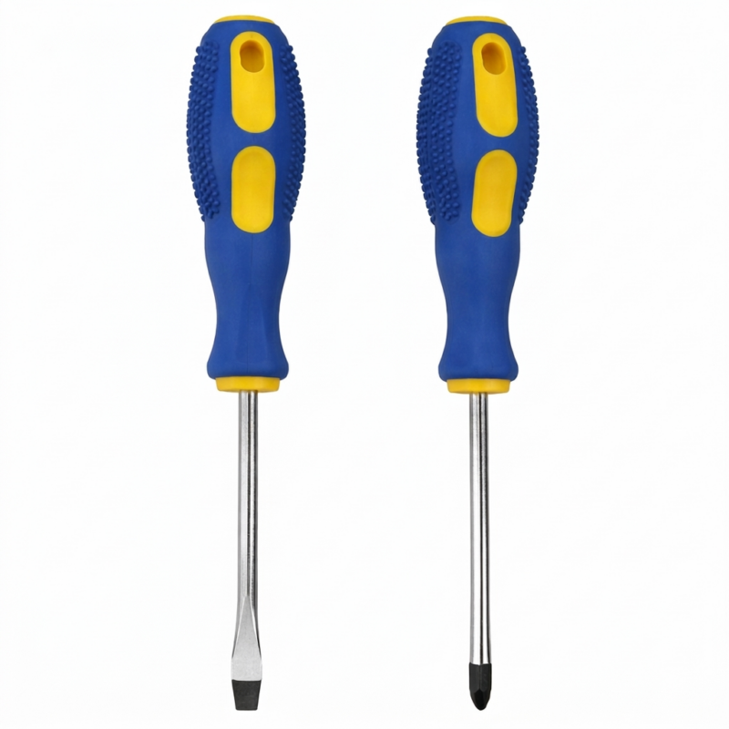 Set Destornilladores x2 Plano y Phillips Mango Ergonómico Antideslizante