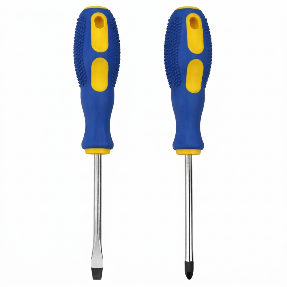 Set Destornilladores x2 Plano y Phillips Mango Ergonómico Antideslizante