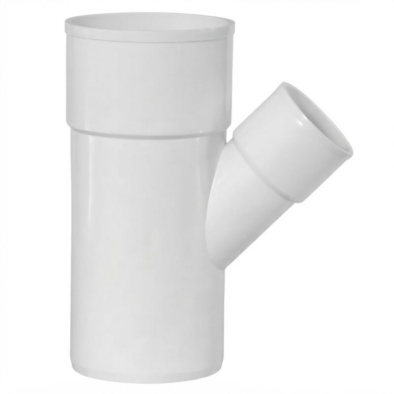 Ramal PVC Ø100 x Ø60 mm a 45° – Unión para Desagüe