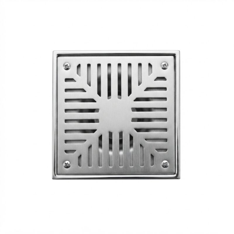 Rejilla Acero Inoxidable 15x15 Cm Para Piso Desagüe