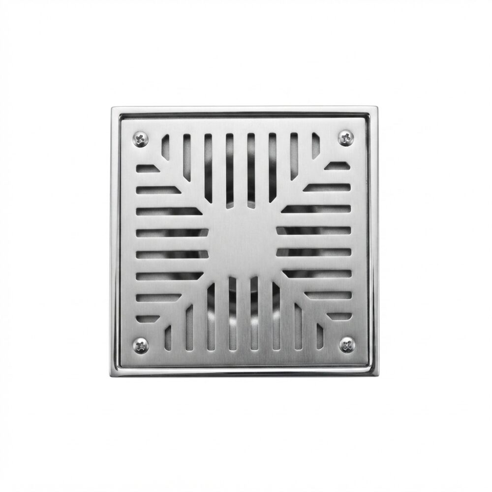 Rejilla Acero Inoxidable 15x15 Cm Para Piso Desagüe