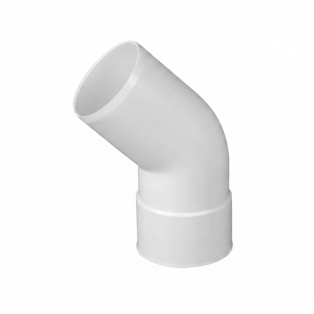 Curva PVC Ø110 A 45° Para Desagüe Cloacal Sanitario