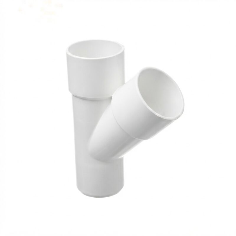 Ramal PVC Ø100 a 45° – Derivación para Instalaciones Sanitarias