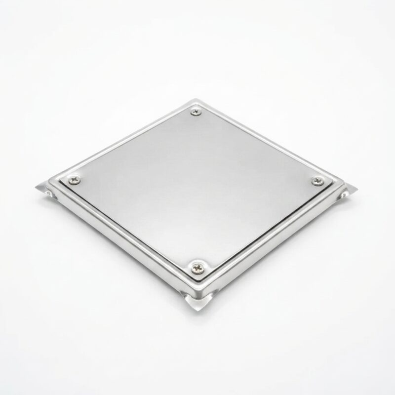 Rejilla Acero Inoxidable 10x10 Cm Ciega Para Piso Baño Cocina