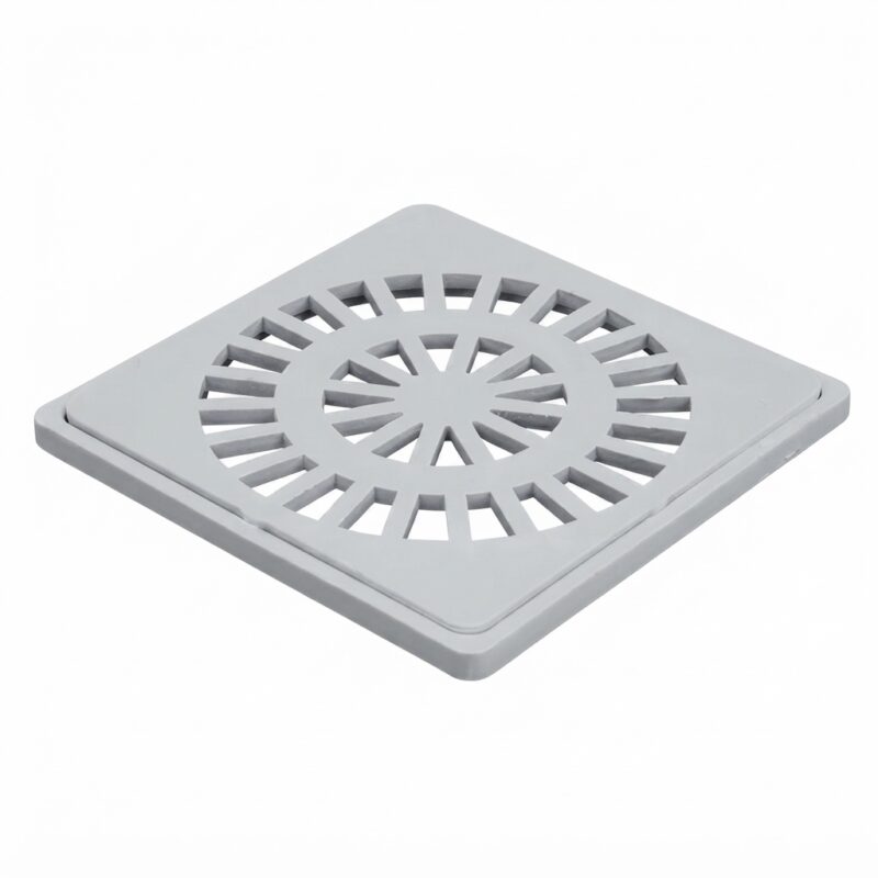 Rejilla Con Marco 15x15 Cm Blanca Plástica Para Piso